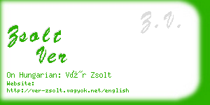 zsolt ver business card